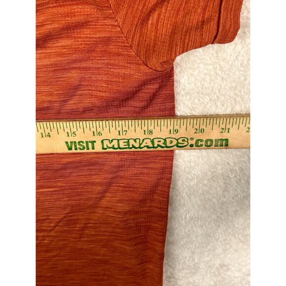 Young LA Shirt Mens Large Orange Short Sleeve Performance Stretch Training - Picture 4 of 8